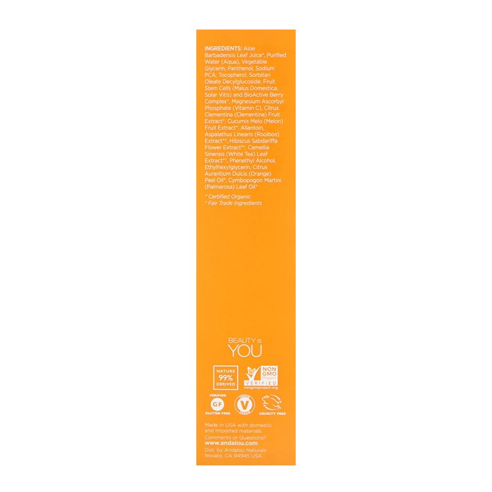 Andalou Clementine + C Illuminating Toner 178ml