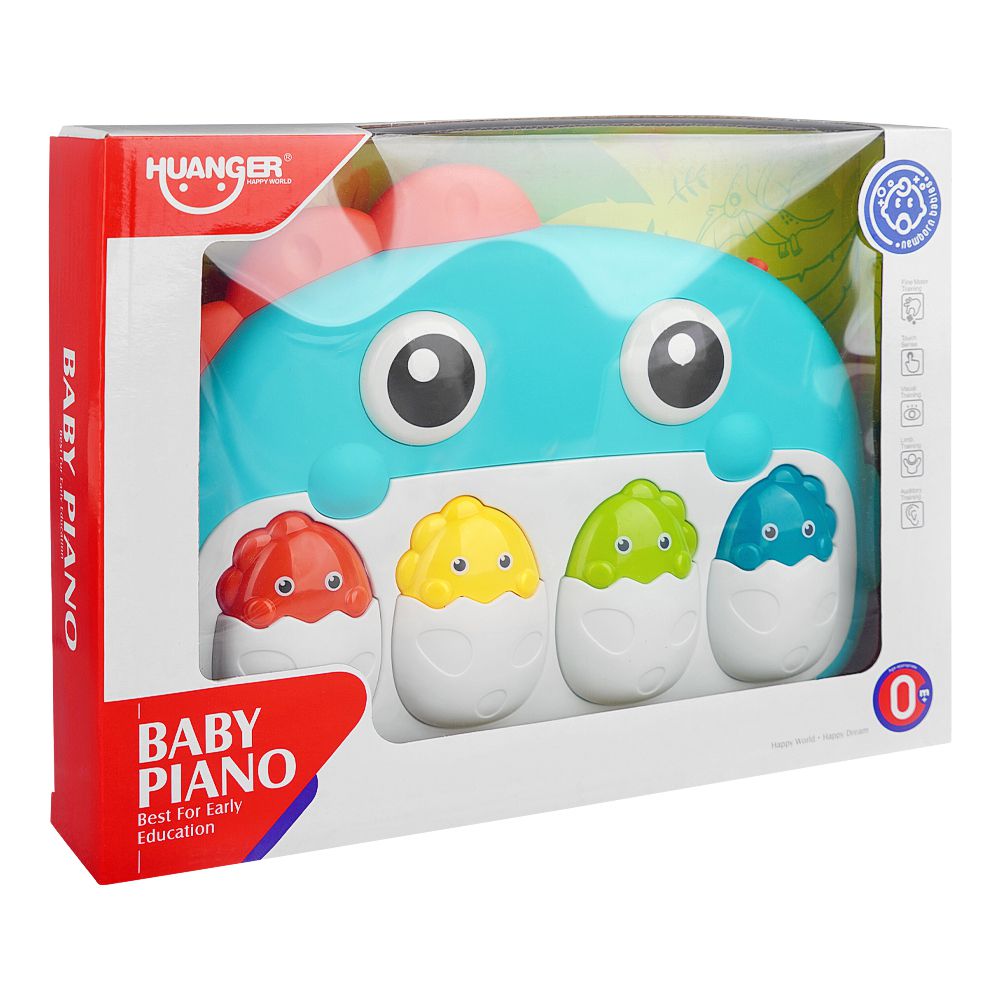 Huanger Dinosaur Baby Piano With Light & Music, For 0m+, HE0644