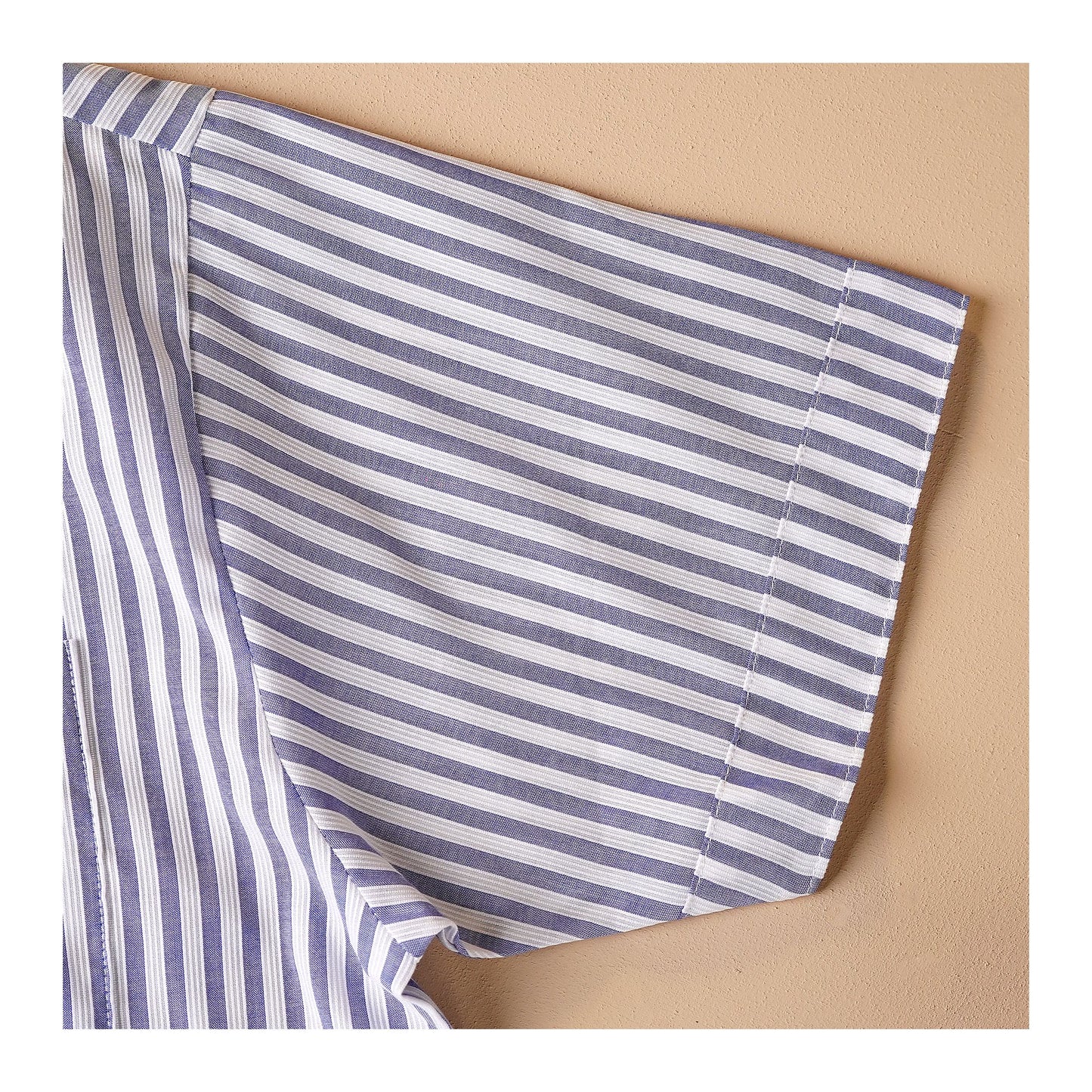 Basix Men's Stripes Short Sleeves Loungewear, 2 Piece Set, Blue & White, LW-834