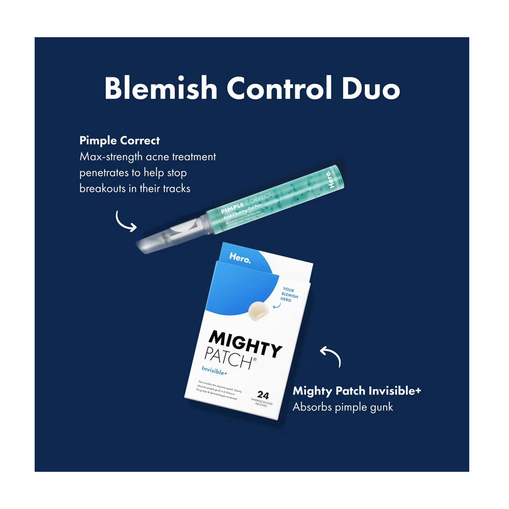 Hero Cosmetics Mighty Pimple Patch Invisible+ For Sensitive Skin 24-Pack