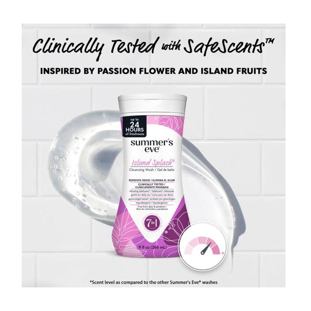 Summer's Eve 7-In-1 Island Splash Feminine Cleansing Wash Daily Intimate Wash 266ml