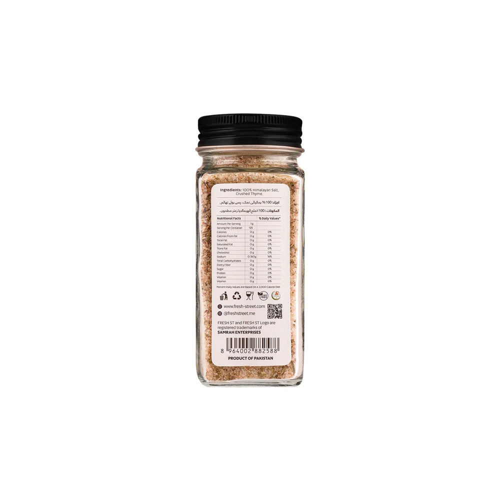 Fresh Street Himalayan Pink Salt, Thyme, 125g