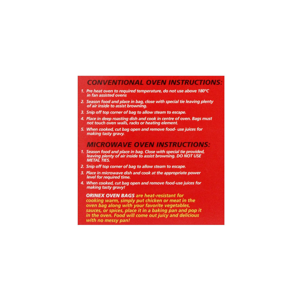 Orinex Oven Bags, Large, 6-Pack