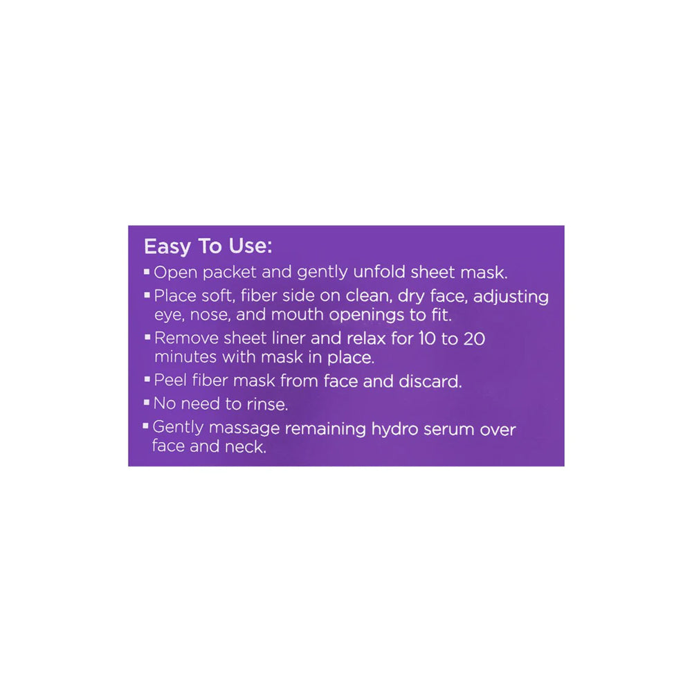 Andalou Naturals Instant Lift & Firm Hydro Serum Facial Mask, 18ml