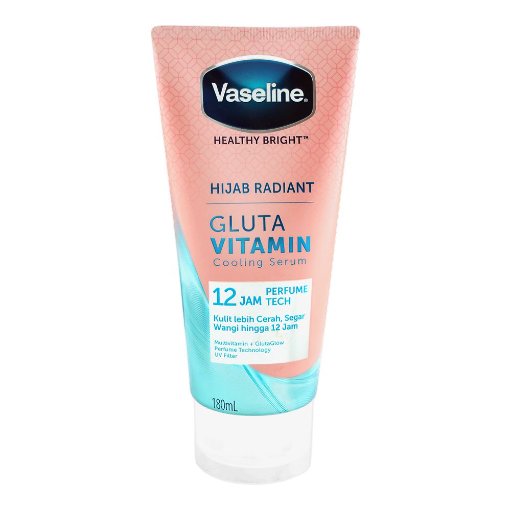 Vaseline Hijab Bright 12H Perfume Tech All Day Radiant Cooling Serum 180ml