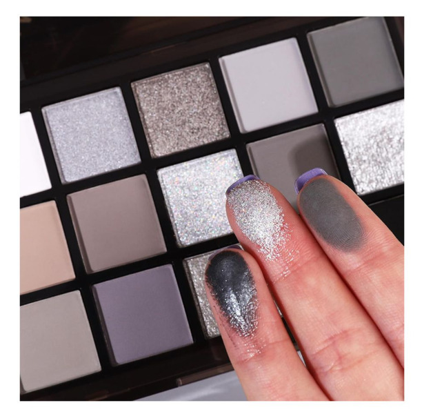 Ucanbe Black Meteors Eyeshadow Palette, 15-Pack, STUB061_09