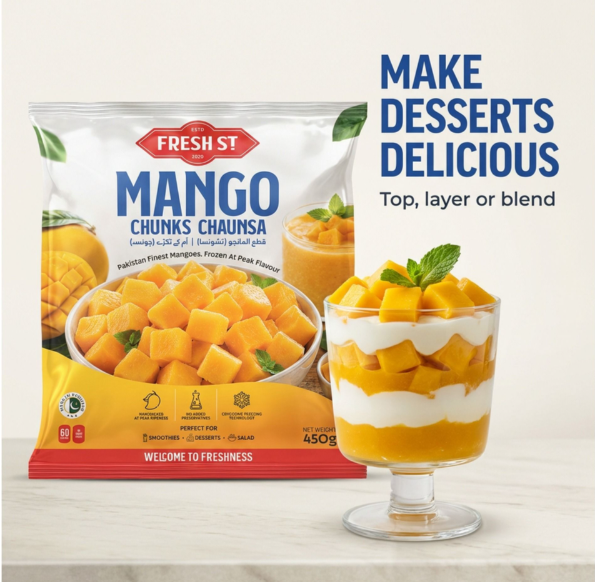 Fresh Street Mango Chunks, Chaunsa, 450g