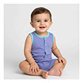 Basix Infant Monster At A Party Sleeve Less Polo Romper, 2646