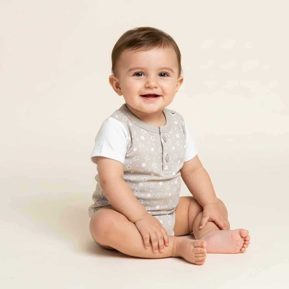 Basix Infant Monster At A Party Henley Tee 2652