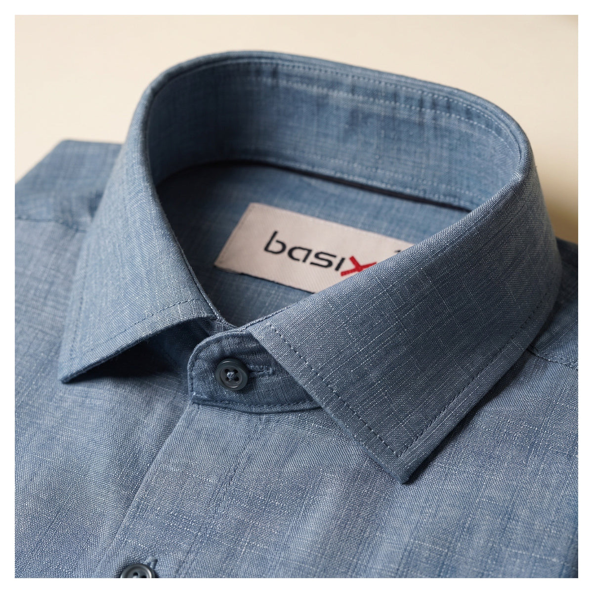 Basix Men's Signature Shirt Dark Ferozi DS-024