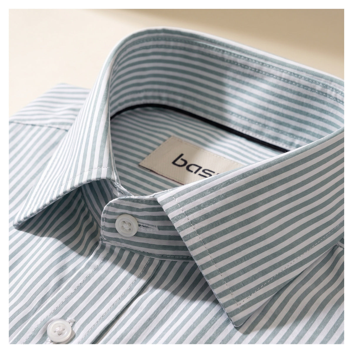 Basix Men's Signature Lining Shirt Light Green DS-012