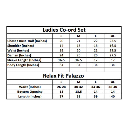 Basix Women's Abstract Pattern Digital Silk Relax Fit Fusion Co-Ord Set, Navy & White, CORD-117