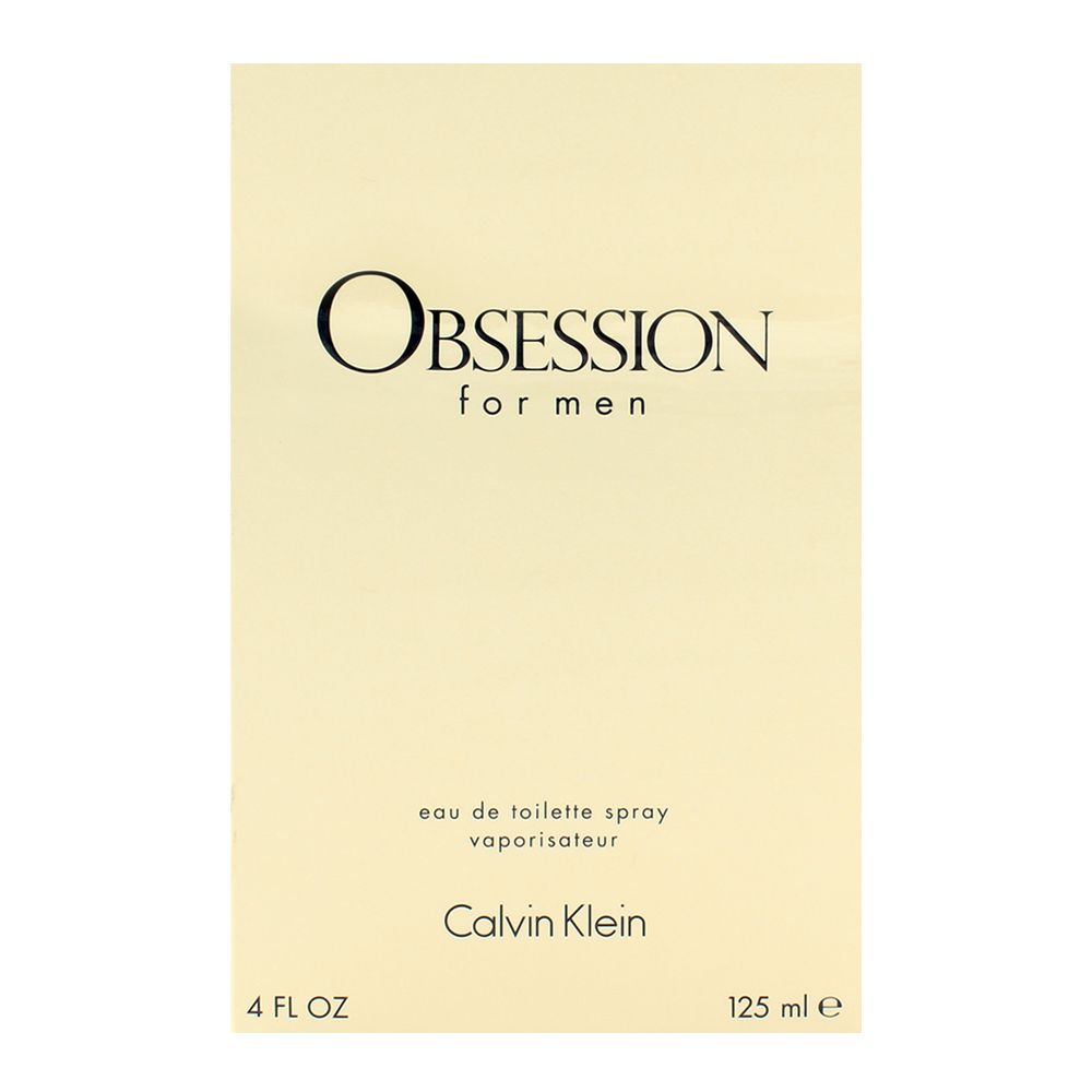 Calvin Klein Obsession For Men Eau de Toilette, 125ml