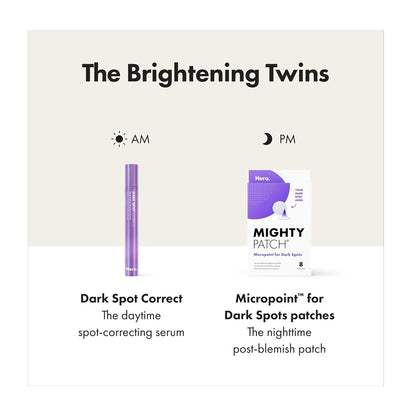 Hero Cosmetics Dark Spot Correct Spot-Fading Serum, Vitamin C, Hyaluronic Acid, For Acne-Prone Skin, 10ml
