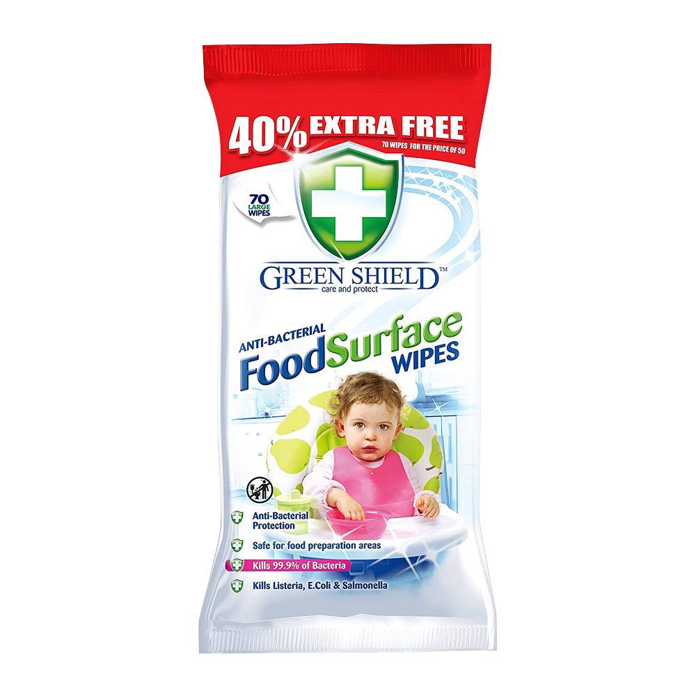 Greenshield Food Surface Wipes 70's 12 x 70's