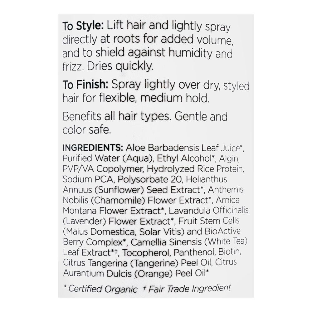 Andalou Sunflower & Citrus Medium Hold Hair Spray, 242ml