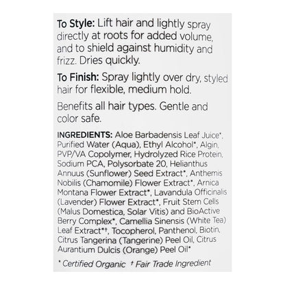 Andalou Sunflower & Citrus Medium Hold Hair Spray, 242ml