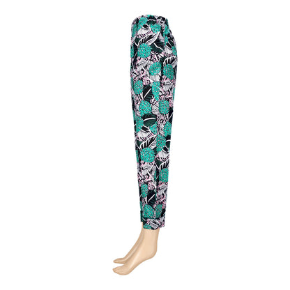 Basix Women's Linen Pajama, Multi Shades Of Forest Green, 116