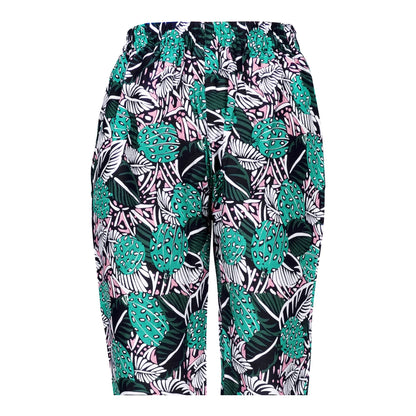 Basix Women's Linen Pajama, Multi Shades Of Forest Green, 116