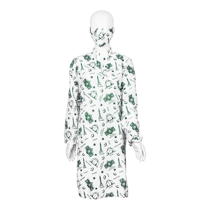 Basix Independence Day Landmarks Kurti For Women, With Mask & Hair Band