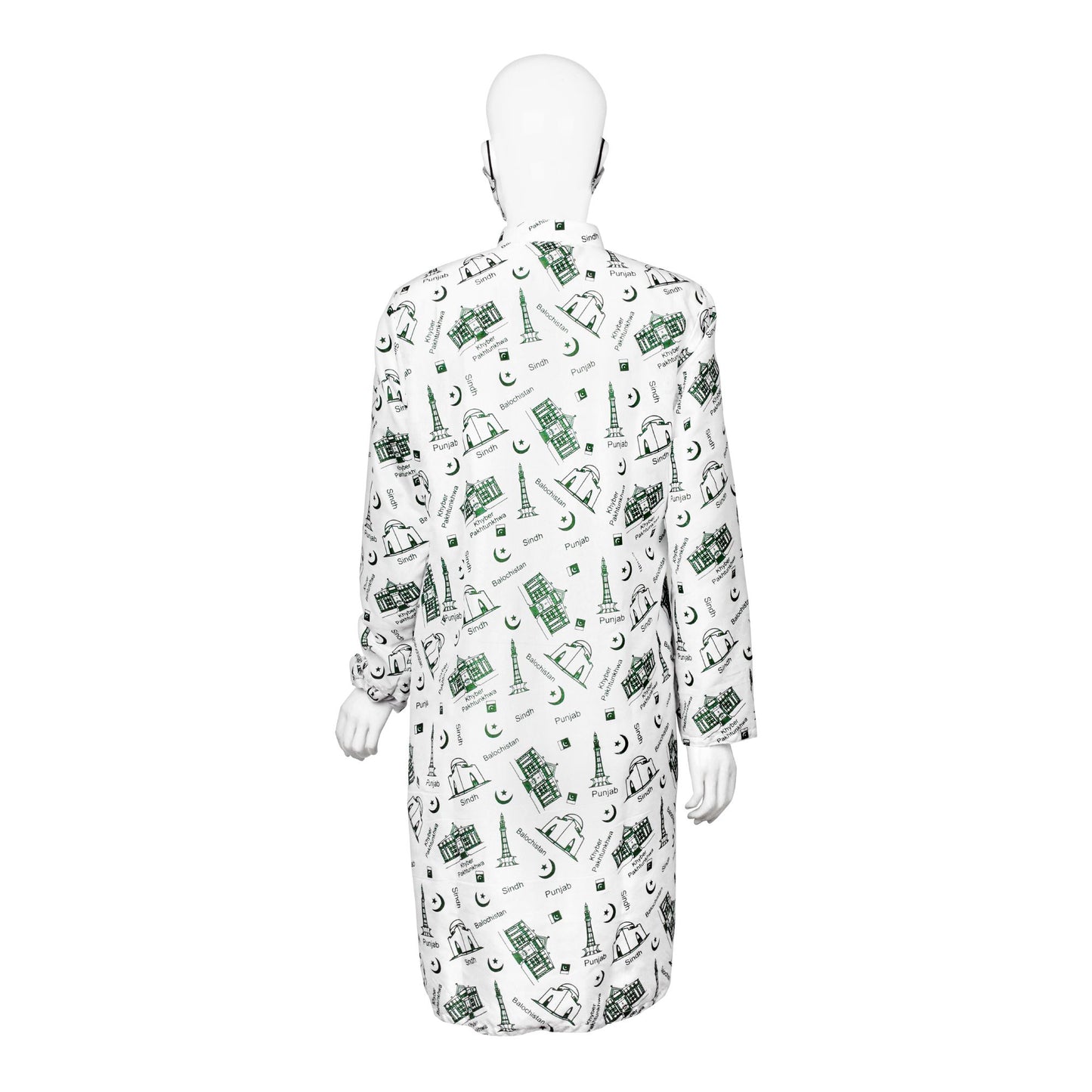 Basix Independence Day Landmarks Kurti For Women, With Mask & Hair Band