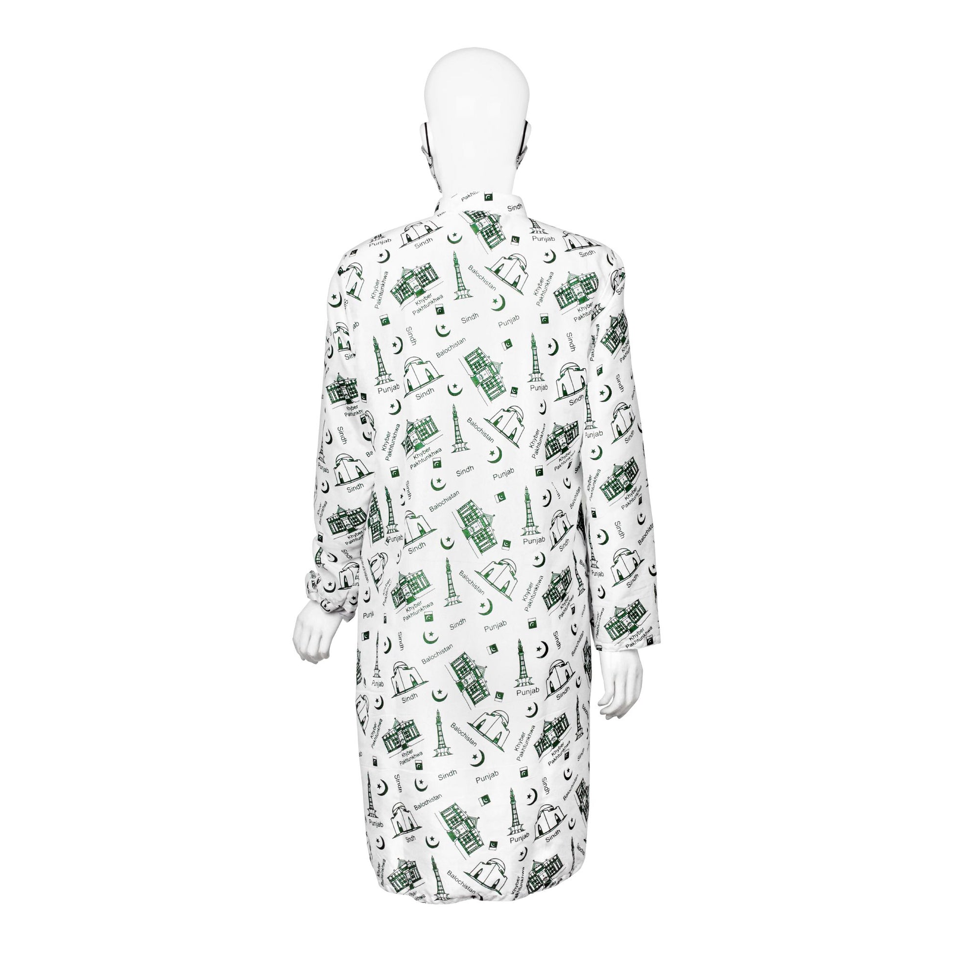 Basix Independence Day Landmarks Kurti For Women, With Mask & Hair Band