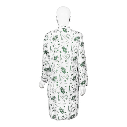 Basix Independence Day Landmarks Kurti For Women, With Mask & Hair Band