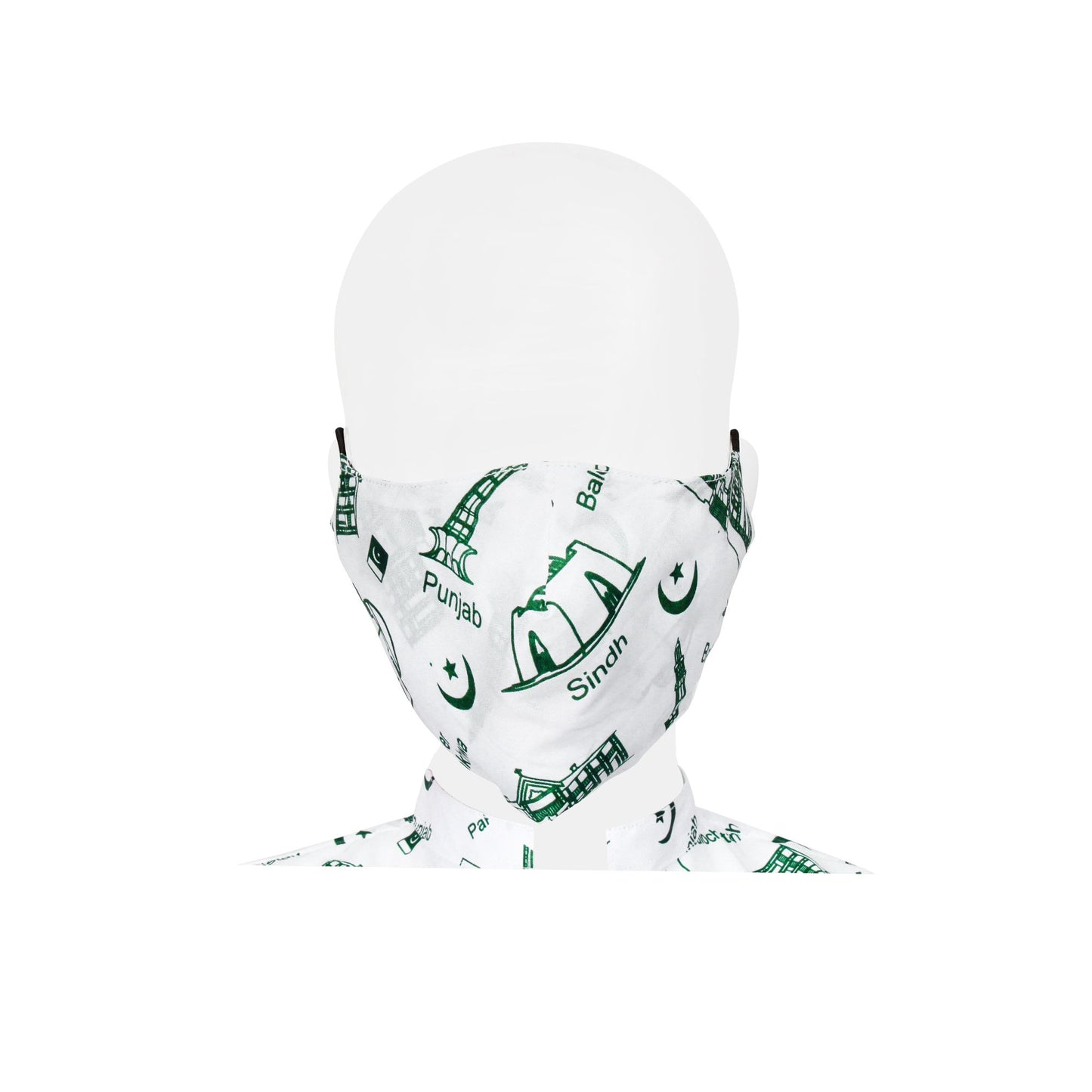 Basix Independence Day Landmarks Kurti For Women, With Mask & Hair Band