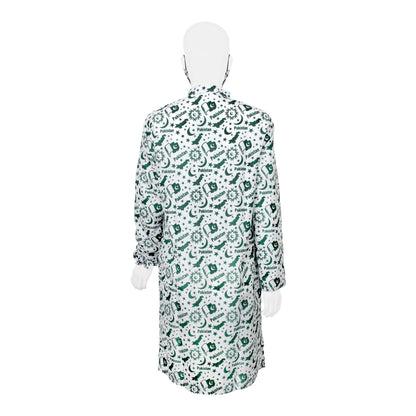 Basix Independence Day Pakistan Flag Kurti For Women, With Mask & Hair Band