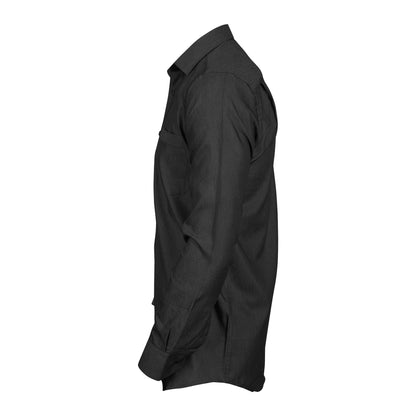 Basix Men's Textured Fabric Ash Black, MFS-101
