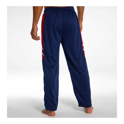 Basix Moisture Wicking Sports Trousers Navy, Red Accents, ST-706