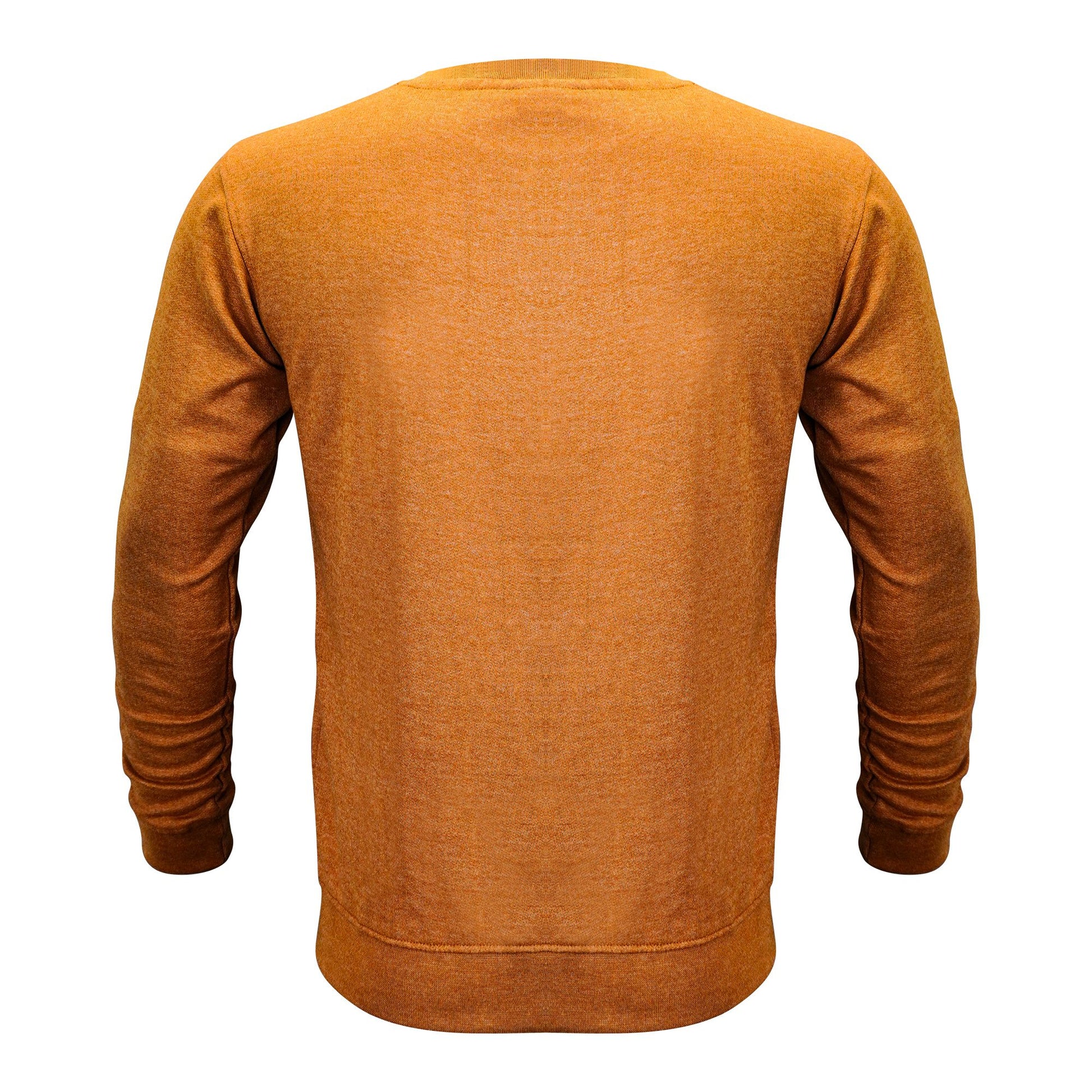 Basix Golden Brown Impression Embroidered Sweatshirt, For Men, MSS-604