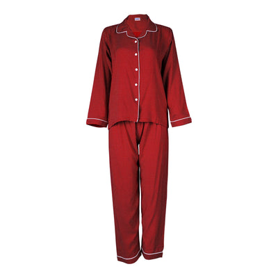 Basix Girls Maroon With White Dots Night Suit  GRL-155