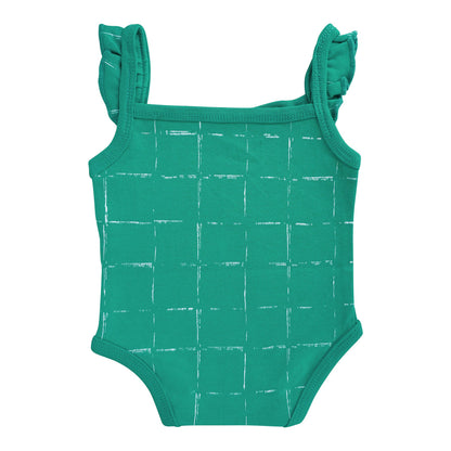 Basix Infant Apple Of My Eye Sleeve Less Frill Body Suit, 2620