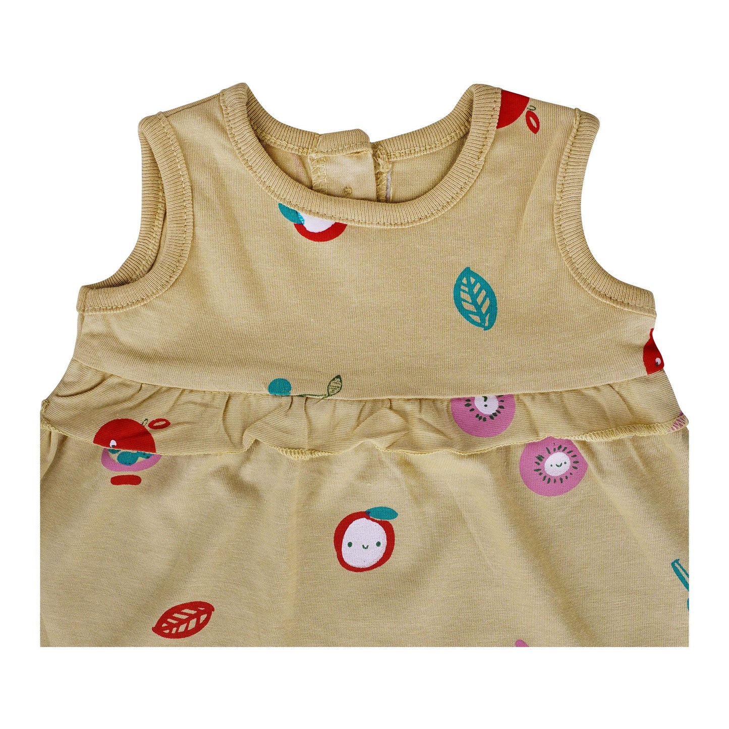 Basix Infant Apple Of My Eye Sleeve Less Frock, 2627