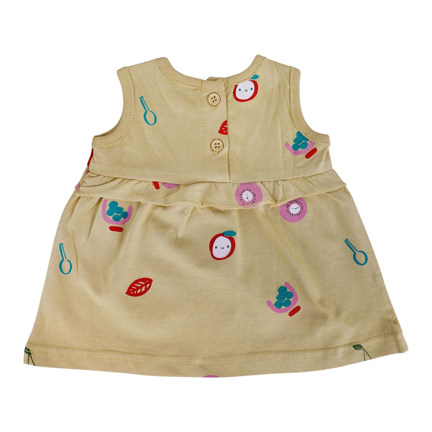 Basix Infant Apple Of My Eye Sleeve Less Frock, 2627