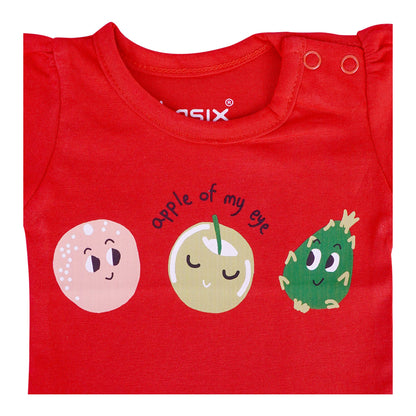 Basix Infant Apple Of My Eye Short Sleeve Tee, 2628