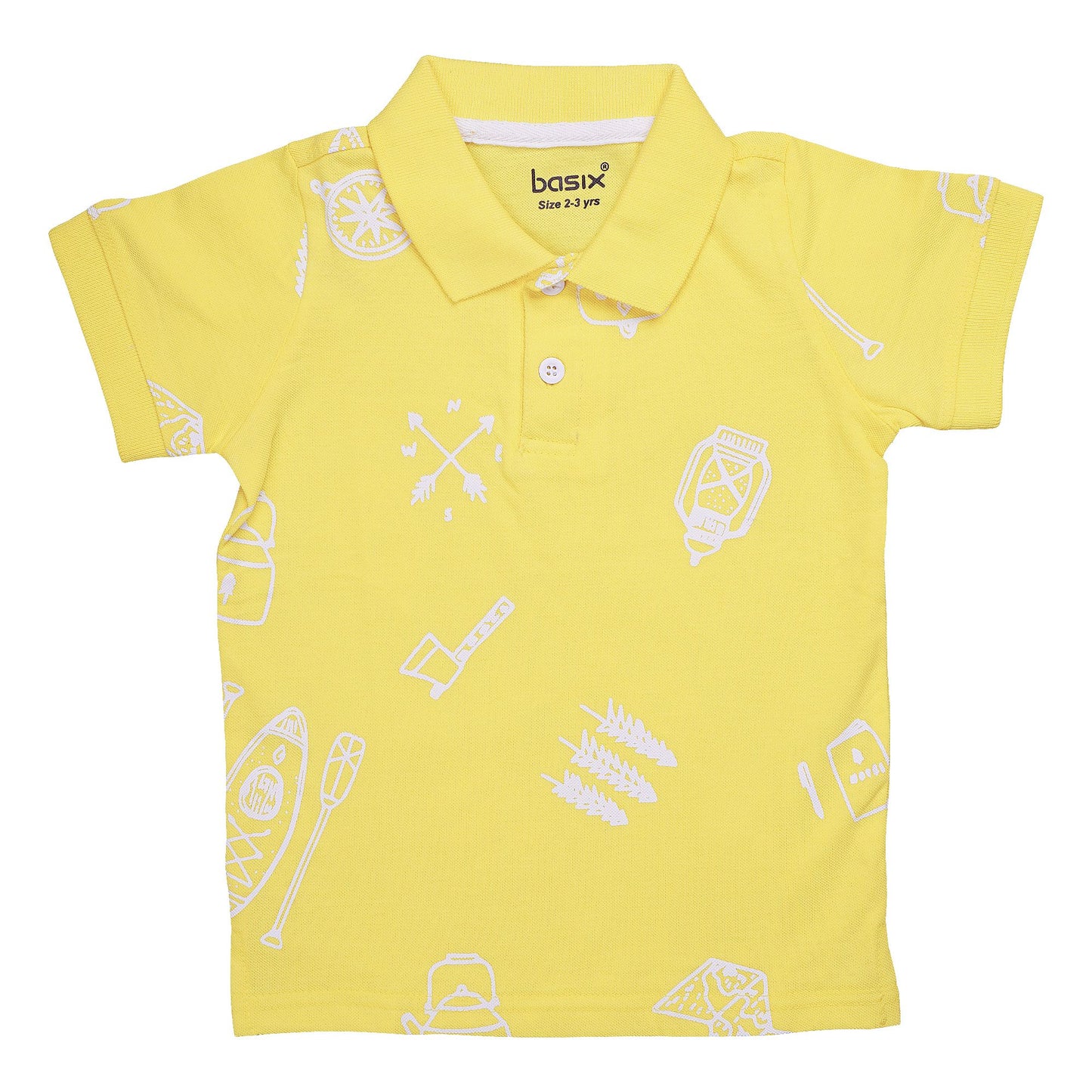 Basix Boys Champ Champ Polo with Flat Knit Collar, 2711