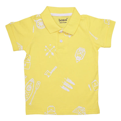 Basix Boys Champ Champ Polo with Flat Knit Collar, 2711