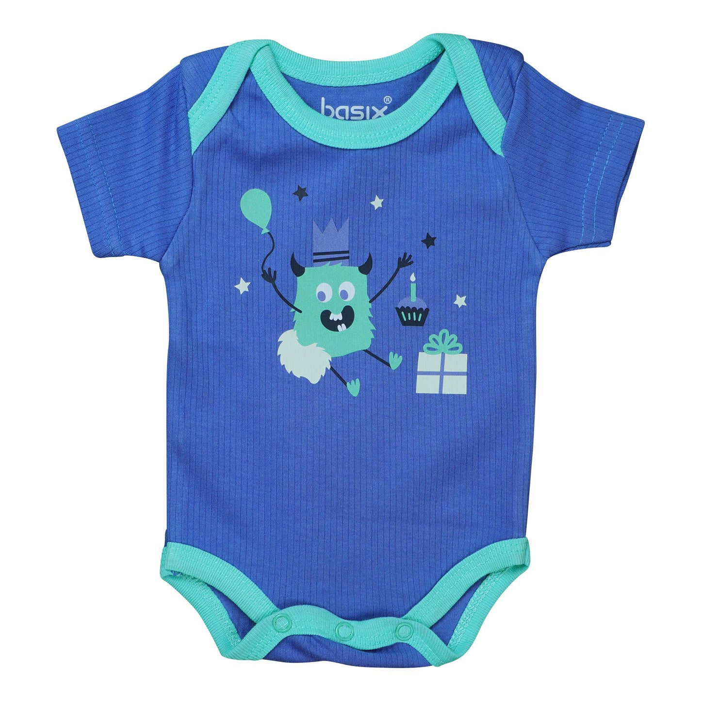 Basix Infant Monster At A Party Short Sleeve Body Suit, 2641