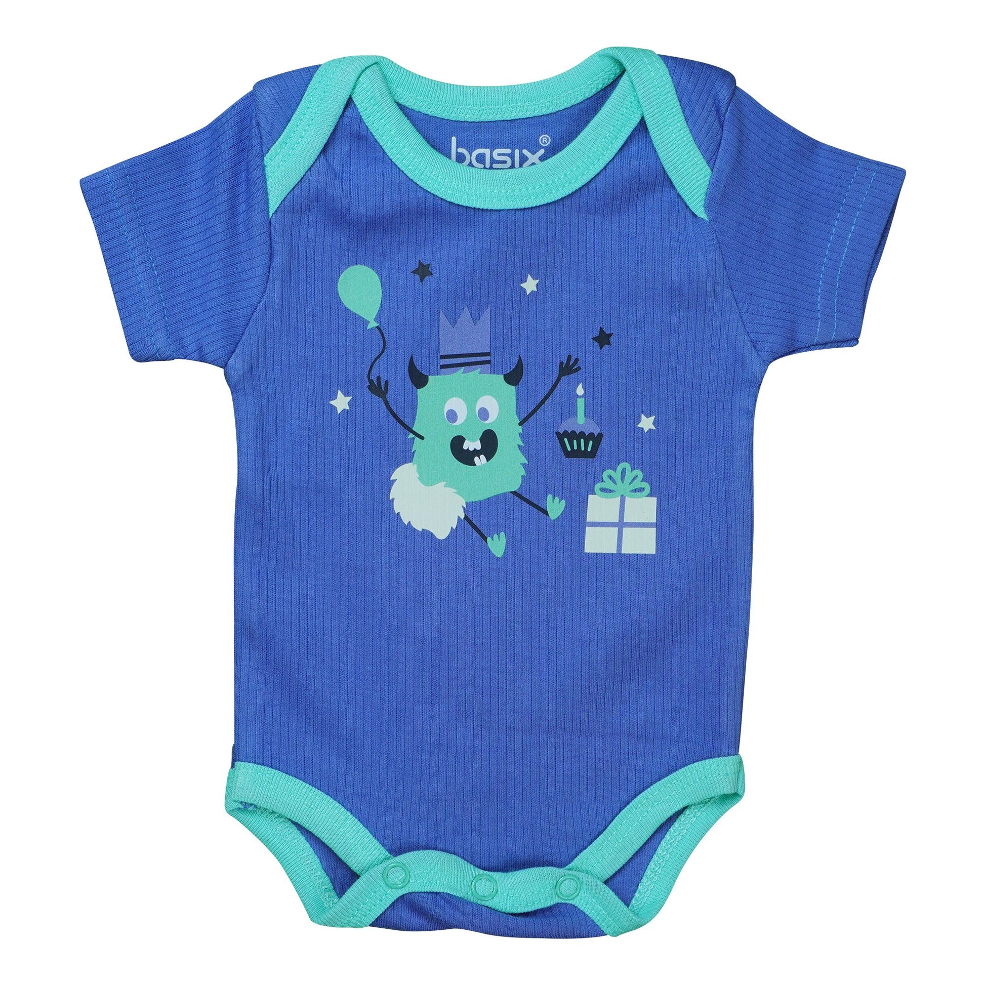 Basix Infant Monster At A Party Short Sleeve Body Suit, 2641