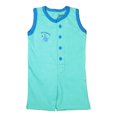 Basix Infant Monster At A Party Sleeve Less Polo Romper, 2645