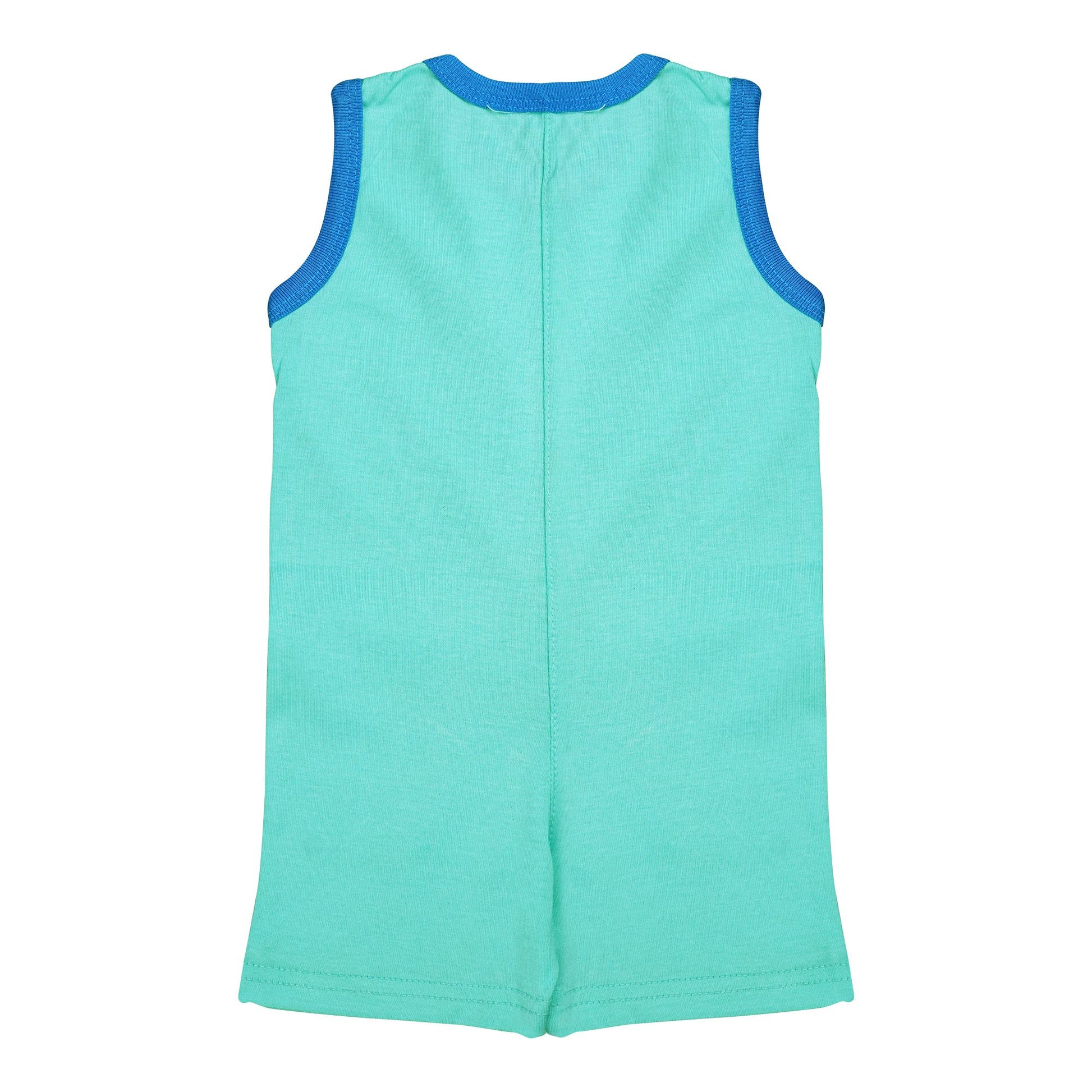 Basix Infant Monster At A Party Sleeve Less Polo Romper, 2645