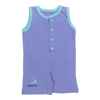 Basix Infant Monster At A Party Sleeve Less Polo Romper, 2646