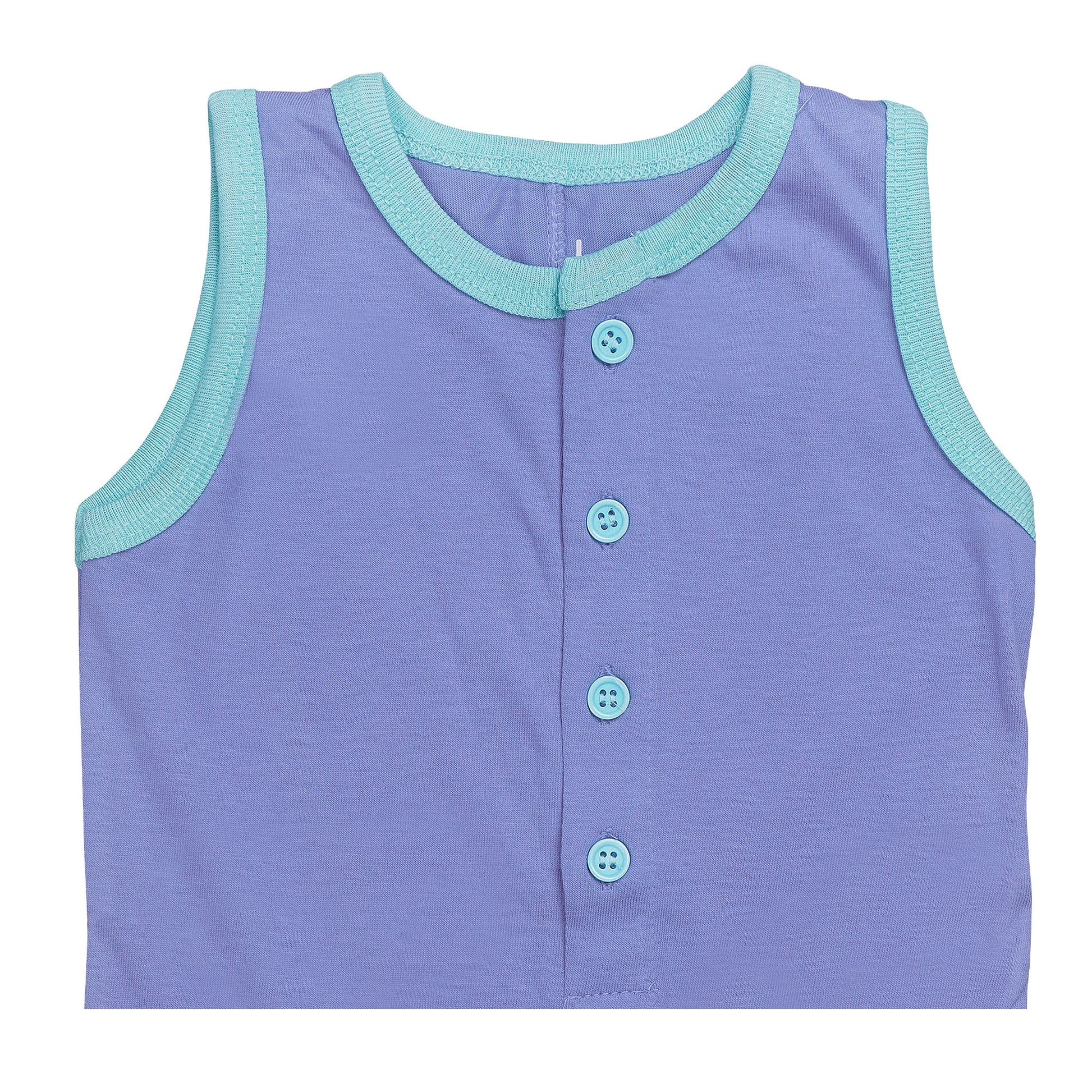 Basix Infant Monster At A Party Sleeve Less Polo Romper, 2646