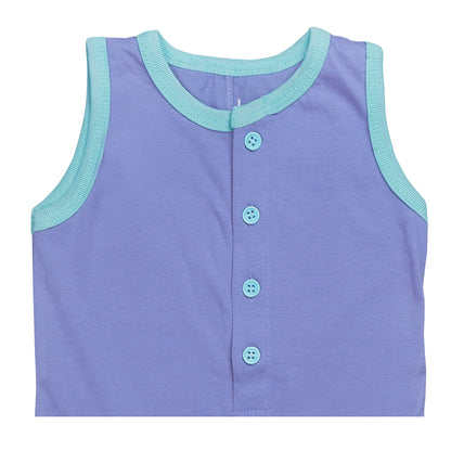 Basix Infant Monster At A Party Sleeve Less Polo Romper, 2646