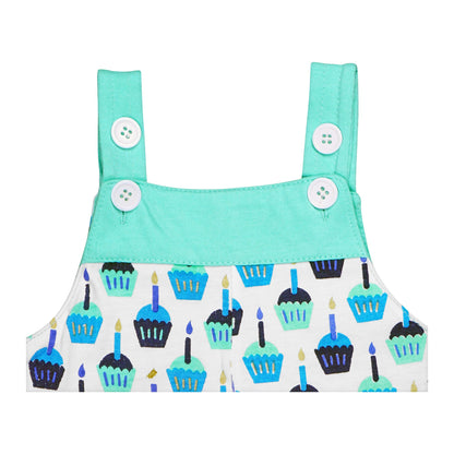 Basix Infant Monster At A Party Center Cut Dungaree, 2648