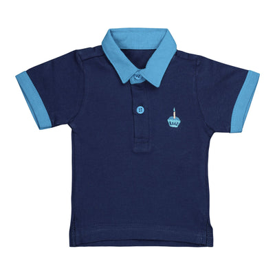 Basix Infant Monster At A Party Polo with Self Collar, 2654
