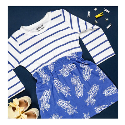 Basix Girls Paisley Play Frock  2725