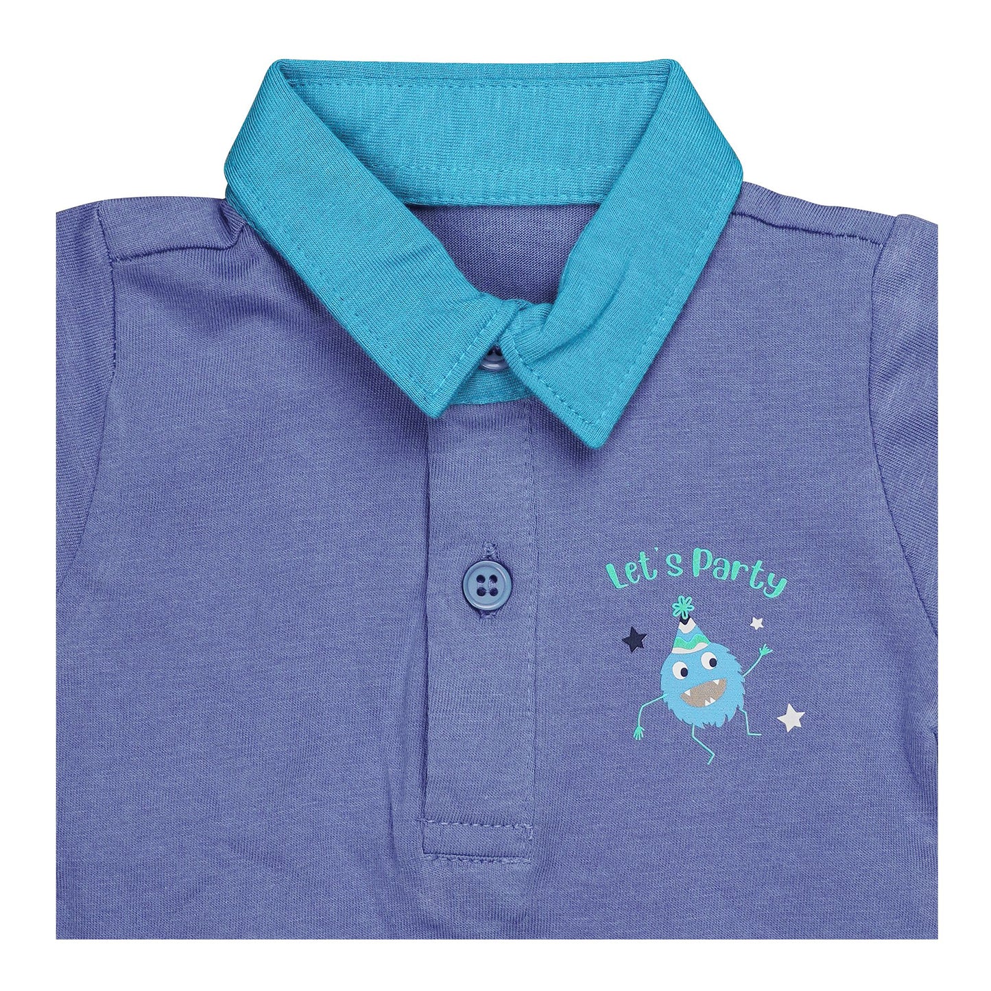 Basix Infant Monster At A Party Polo with Self Collar, 2665